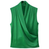 一枚で上品、重ねて今っぽくノースリーブシャーリングブラウス オフィス オフィスカ… | maison de LATIR | 詳細画像14 