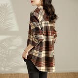 ほっこり感溢れるカジュアルコーデに活躍するフランネル風チェック柄シャツ 長袖 | maison de LATIR | 詳細画像3