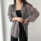 グレー | 長袖シアーシャツ 長袖 シャツ | maison de LATIR