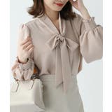 バルーン袖が女性らしいボウタイリボンブラウス 長袖 リボン | maison de LATIR | 詳細画像6