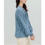 バルーン袖が女性らしいボウタイリボンブラウス 長袖 リボン | maison de LATIR | 詳細画像8