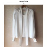 バルーン袖が女性らしいボウタイリボンブラウス 長袖 リボン | maison de LATIR | 詳細画像10