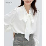 バルーン袖が女性らしいボウタイリボンブラウス 長袖 リボン | maison de LATIR | 詳細画像17