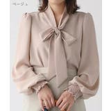 バルーン袖が女性らしいボウタイリボンブラウス 長袖 リボン | maison de LATIR | 詳細画像18
