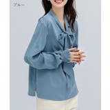 バルーン袖が女性らしいボウタイリボンブラウス 長袖 リボン | maison de LATIR | 詳細画像19