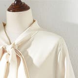 上品に女性らしさを引き立ててくれるボウタイブラウス トップス リボン | maison de LATIR | 詳細画像4