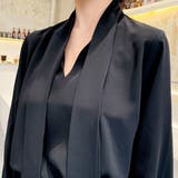 華やかさときちんと感をあわせたボウタイブラウス 上品 パフスリーブ | maison de LATIR | 詳細画像6