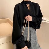 華やかさときちんと感をあわせたボウタイブラウス 上品 パフスリーブ | maison de LATIR | 詳細画像1