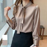 幅広いシーンで活躍するボウタイシャツ オフィス フォーマル | maison de LATIR | 詳細画像1 