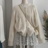 軽やかさと上品さをまとえるレイヤード調フリルネック裾レースブラウス オフィス オ… | maison de LATIR | 詳細画像4 