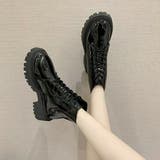 大人可愛いスタイルと相性抜群！レースアップショートブーツ 冬 ７ホール | maison de LATIR | 詳細画像5 