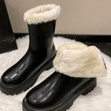 折り返せる柔らかい素材で脱ぎ着も楽々ロングブーツ 防寒ブーツ 防寒シューズ | maison de LATIR | 詳細画像13