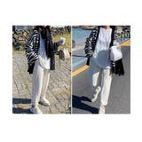 アニマル柄が可愛いカーデ ニット ゼブラ柄カーディガン | maison de LATIR | 詳細画像10 