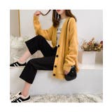 ゆったり感が可愛いルーズシルエットニットカーディガン ルーズ 冬 | maison de LATIR | 詳細画像1 