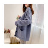 ゆったり感が可愛いルーズシルエットニットカーディガン ルーズ 冬 | maison de LATIR | 詳細画像4 