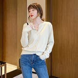 アプリコット | 着回し力に感動!クルーネックニットカーディガン カラー展開 カーデ | maison de LATIR