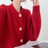 ルーズなスリーブと大きめのボタンが大人こなれ感を演出するニットカーディガン | maison de LATIR | 詳細画像10