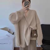 サッと羽織るだけで今どきスタイルが完成！ドルマンニットカーディガン 羽織 冬 | maison de LATIR | 詳細画像7 