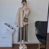 サッと羽織るだけで今どきスタイルが完成！ドルマンニットカーディガン 羽織 冬 | maison de LATIR | 詳細画像8 