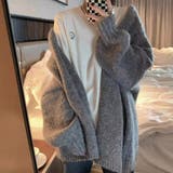 グレー | サッと羽織るだけで今どきスタイルが完成！ドルマンニットカーディガン 羽織 冬 | maison de LATIR