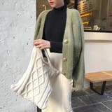 簡単にトレンドをプラスできるシャギーカーディガン ドロップショルダー | maison de LATIR | 詳細画像3 