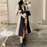 コーデに上品さをプラスするバイカラートレンチコート 配色 秋 | maison de LATIR | 詳細画像1