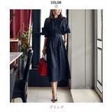 エレガントなトレンチコート風ワンピース トレンチコート ドレス | maison de LATIR | 詳細画像10