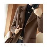 軽やかでソフトな着心地◎大人気のミドル丈チェースターコート ハーフコート | maison de LATIR | 詳細画像16 