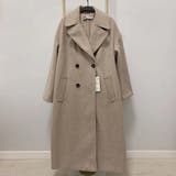 ベージュ | ウールライク トレンチコート ダブルブレスト | maison de LATIR