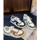 ボリューム感のある厚底スニーカー バイカラー スニーカー | maison de LATIR | 詳細画像3 