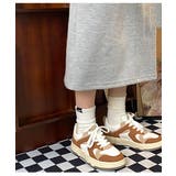 ボリューム感のある厚底スニーカー バイカラー スニーカー | maison de LATIR | 詳細画像4 