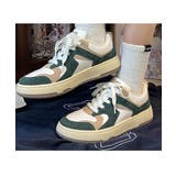 ボリューム感のある厚底スニーカー バイカラー スニーカー | maison de LATIR | 詳細画像6 