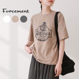 ヴィンテージ風なロゴプリントがTシャツ 半袖 カジュアル韓国ファッション | maison de LATIR | 詳細画像1