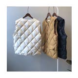 デイリー使いとして気軽に羽織れる中綿キルティングベスト ジレ カジュアル | maison de LATIR | 詳細画像7 