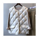 デイリー使いとして気軽に羽織れる中綿キルティングベスト ジレ カジュアル | maison de LATIR | 詳細画像9 