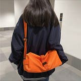 オレンジ | カジュアルで使いやすいメッセンジャーバッグ カジュアル 大きめ | maison de LATIR