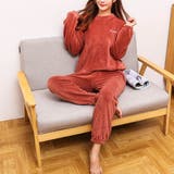 レッド | 着るだけで可愛い暖かいルームウェアセット ふわふわ 暖かい | maison de LATIR