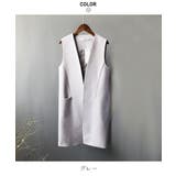 今季注目！即戦力ロングジレ ロング丈 ベスト | maison de LATIR | 詳細画像18 