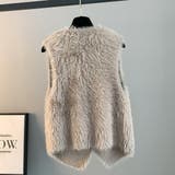 スタイリングのアクセントになるファーベスト アウター ベスト | maison de LATIR | 詳細画像12 