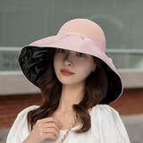 ピンク | 紫外線対策もおしゃれも叶える、大人のつば広ハット。UVカット UPF50+ 紫外… | maison de LATIR
