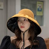 イエロー | 紫外線対策もおしゃれも叶える、大人のつば広ハット。UVカット UPF50+ 紫外… | maison de LATIR