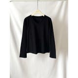 すっきりVネックで着回しやすい、ベーシック長袖Tシャツ レディース 長袖 | maison de LATIR | 詳細画像9