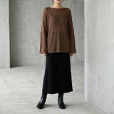透け感が可愛い、ゆったりシアーニットトップス レディース ニット | maison de LATIR | 詳細画像7 