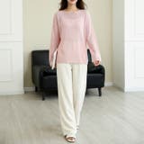 透け感が可愛い、ゆったりシアーニットトップス レディース ニット | maison de LATIR | 詳細画像10 