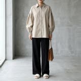 ボリューム袖が可愛い、ゆったりデザインシャツ レディース 長袖 | maison de LATIR | 詳細画像4