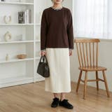 リラックス感のあるシルエットが魅力の、フリース調トップス レディース 長袖 | maison de LATIR | 詳細画像4 