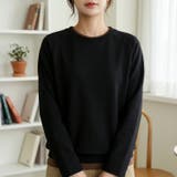 リラックス感のあるシルエットが魅力の、フリース調トップス レディース 長袖 | maison de LATIR | 詳細画像5 