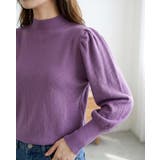 上品に着こなせる、ボリュームスリーブハイネックニット レディース パフスリーブ | maison de LATIR | 詳細画像5 