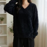 ふんわり素材が可愛い、ロング丈シャギーニット レディース シャギーニット | maison de LATIR | 詳細画像5