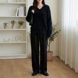 ふんわり素材が可愛い、ロング丈シャギーニット レディース シャギーニット | maison de LATIR | 詳細画像6